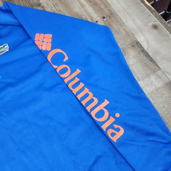 Columbia Omni Shade PFG NCAA Florida Gators Mens size 2XL 1/4 Zip Pullover - Picture 9 of 12